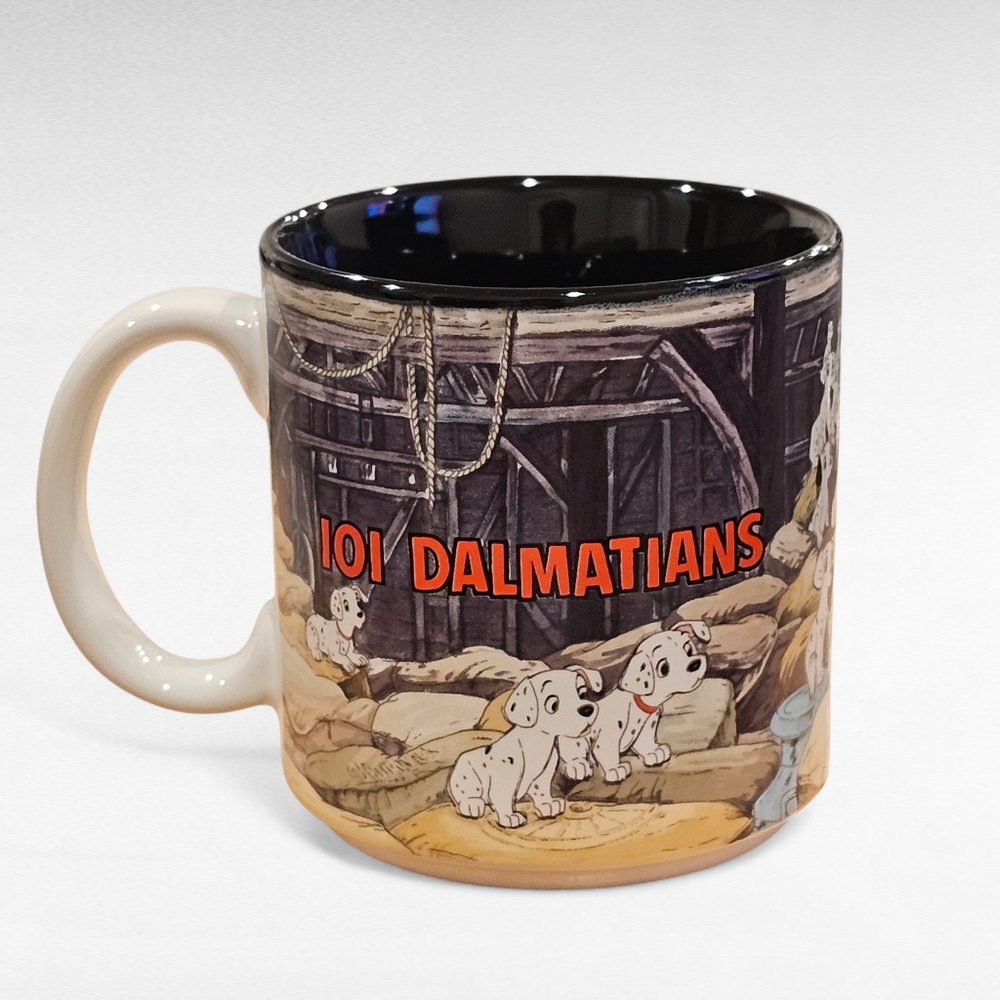 Disney 101 Dalmatians Black Coffee Mug 12 oz